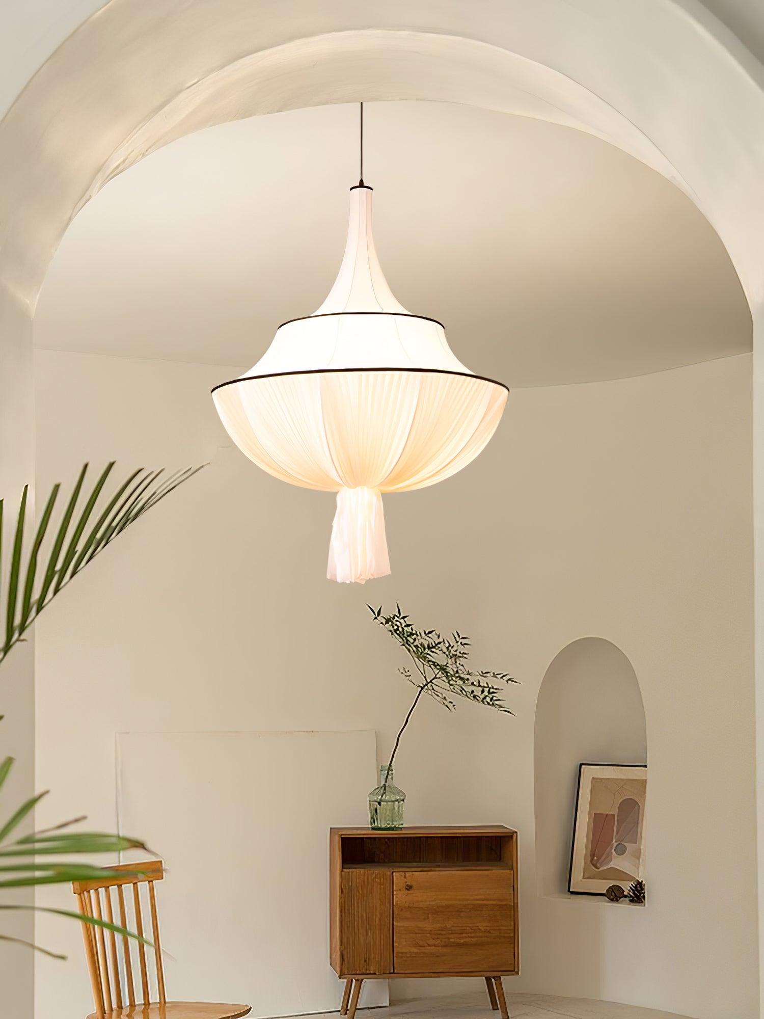 Meduse Lampe Suspendue Tissu Plissé Superposé - Neutralighting