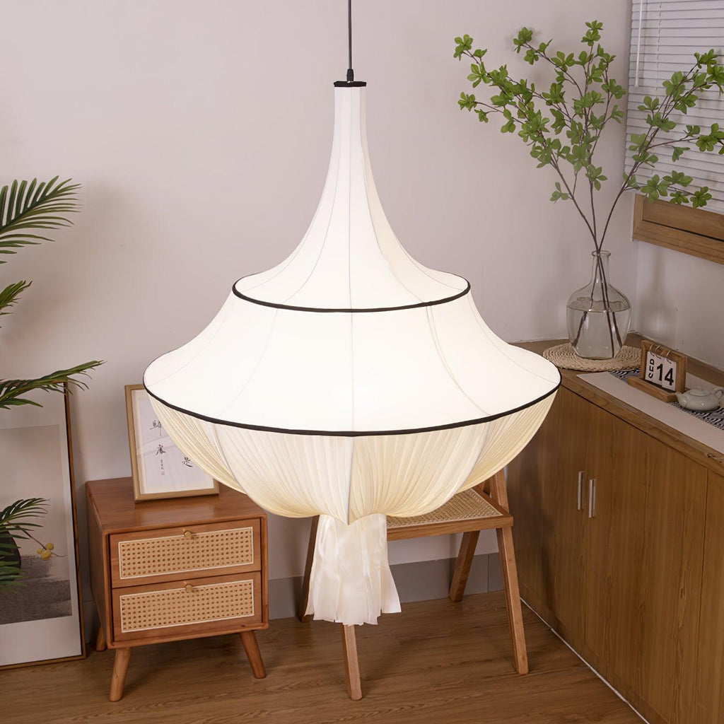 Meduse Lampe Suspendue Tissu Plissé Superposé - Neutralighting