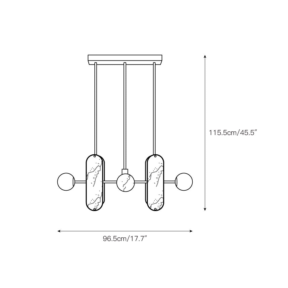 Orshaisra Suspension Albâtre Minimaliste Moderne - Neutralighting