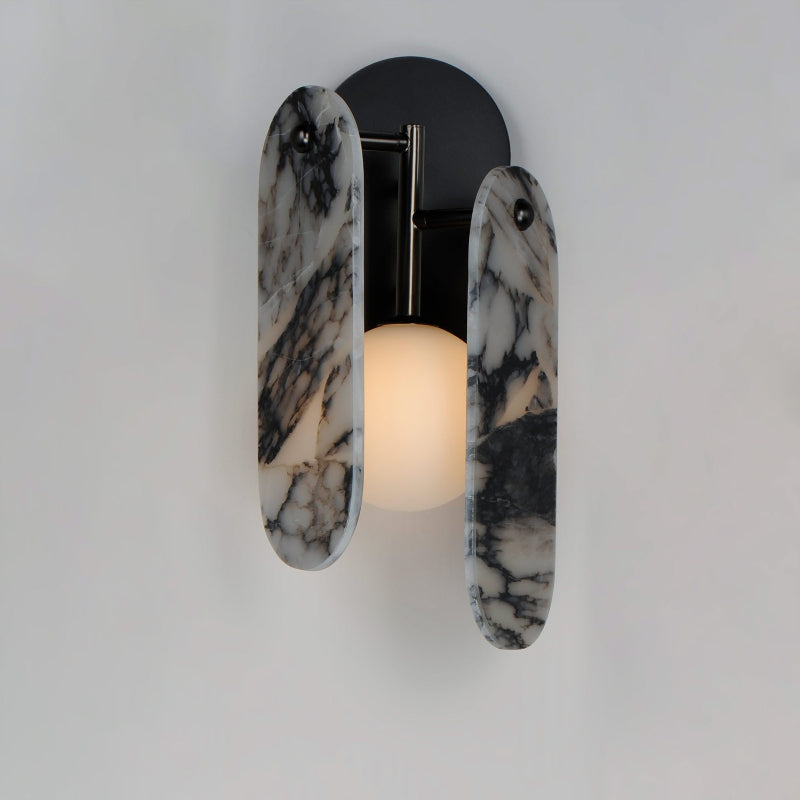 Lysolila Applique Murale Marbre Verre Minimaliste Moderne - Neutralighting