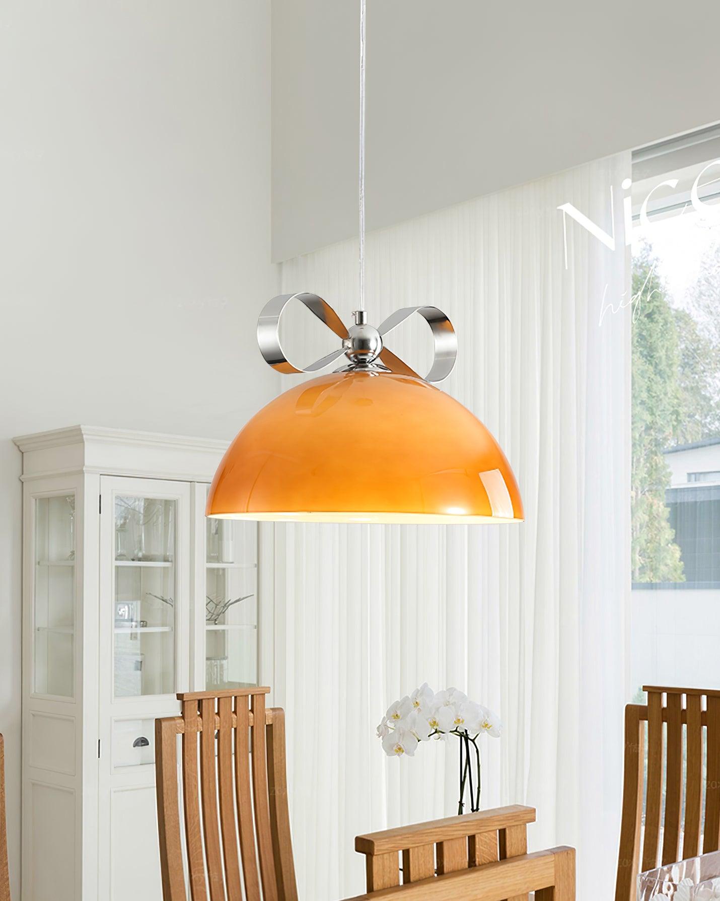 Lustra Suspension Verre Ambre Salle à Manger - Neutralighting