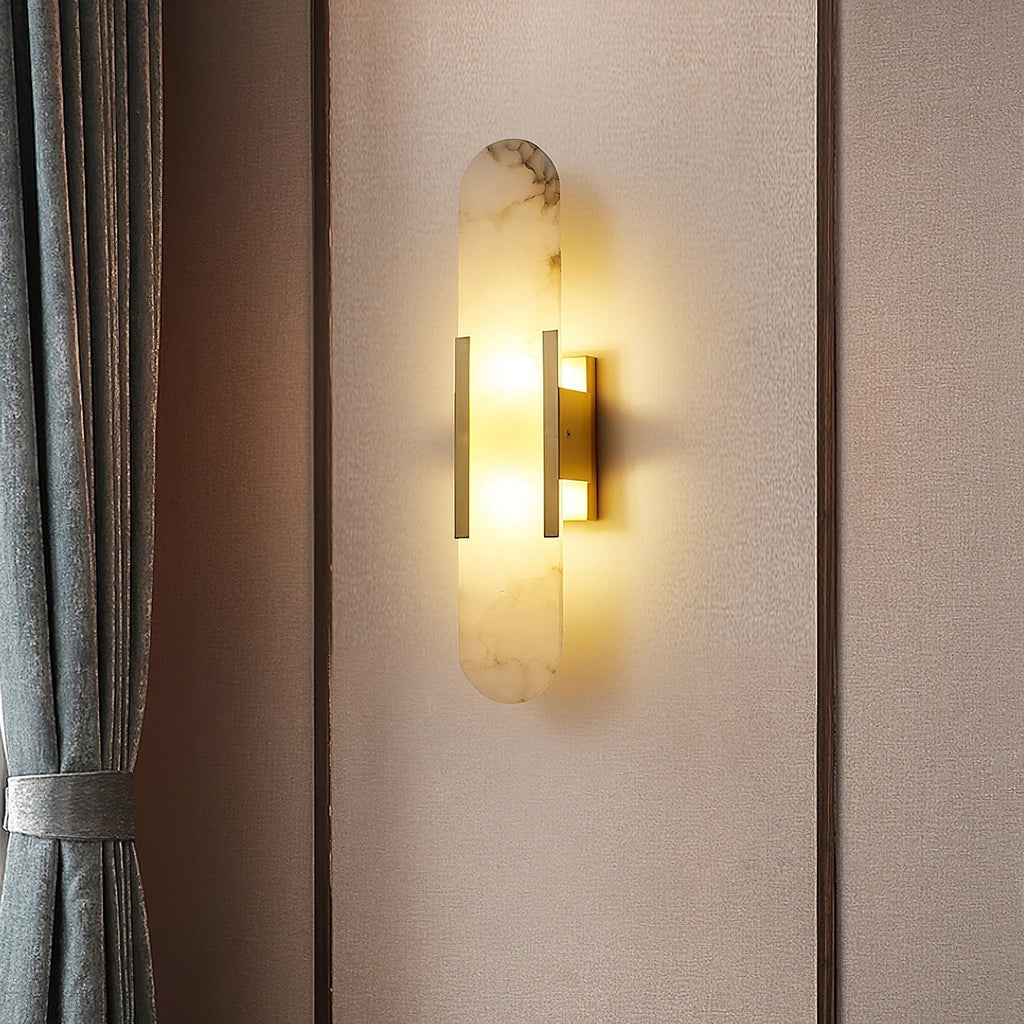 Olraeia Applique Murale Double en Albâtre - Neutralighting