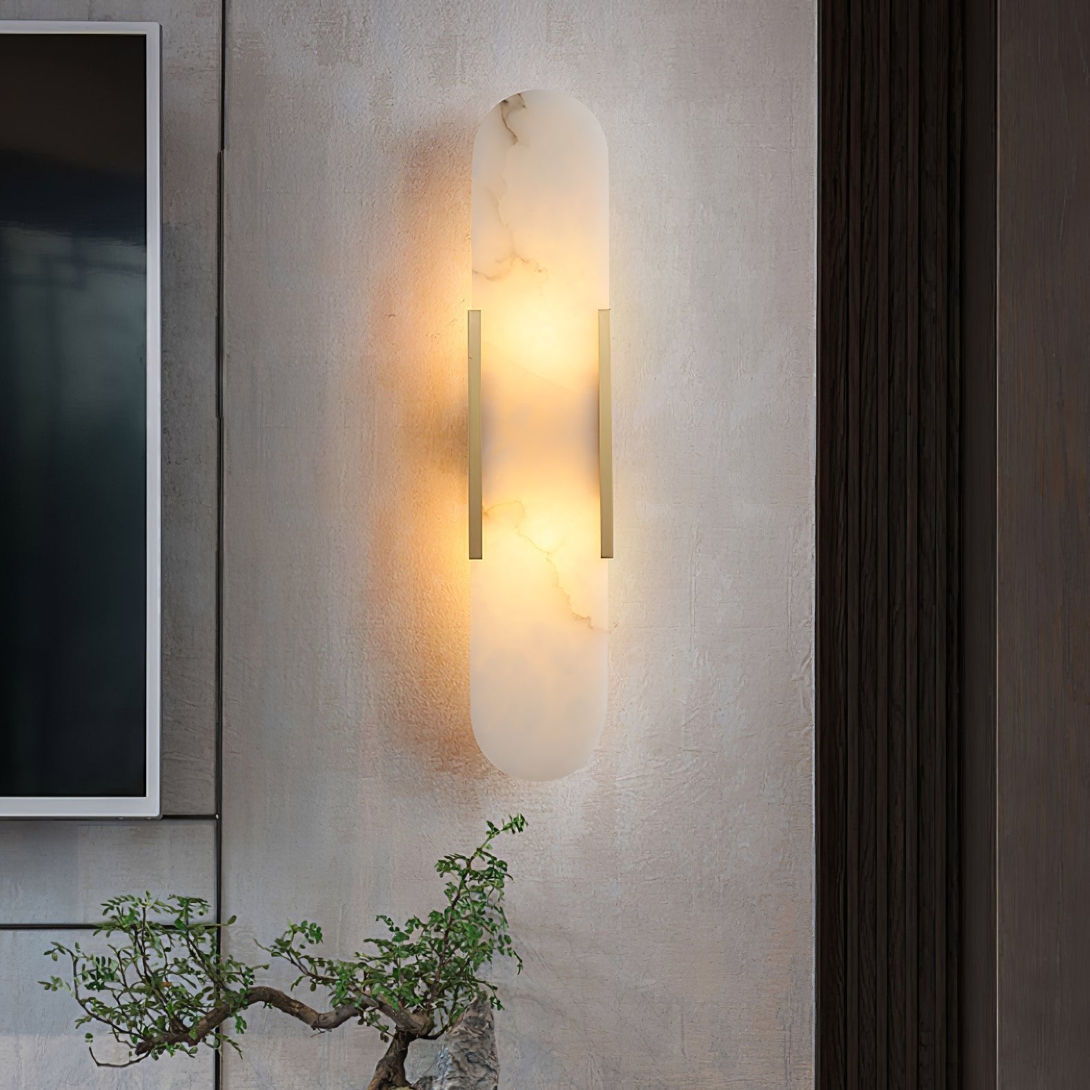 Veo Applique Murale en Albâtre de Luxe - Neutralighting