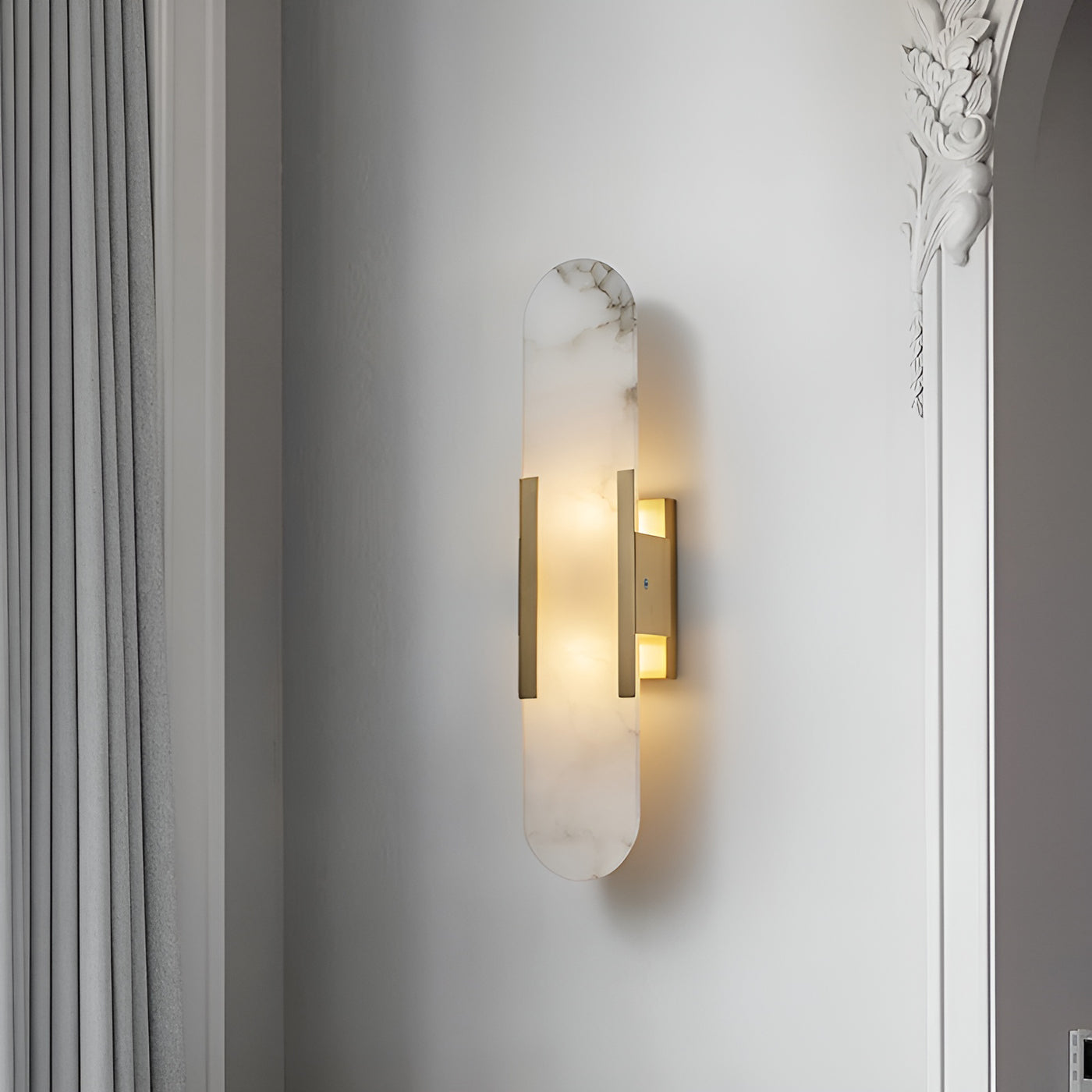 Olraeia Applique Murale Double en Albâtre - Neutralighting