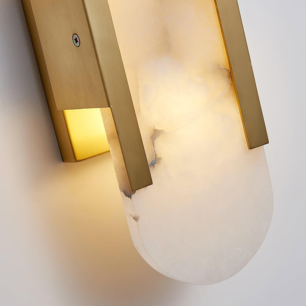 Olraeia Applique Murale Double en Albâtre - Neutralighting