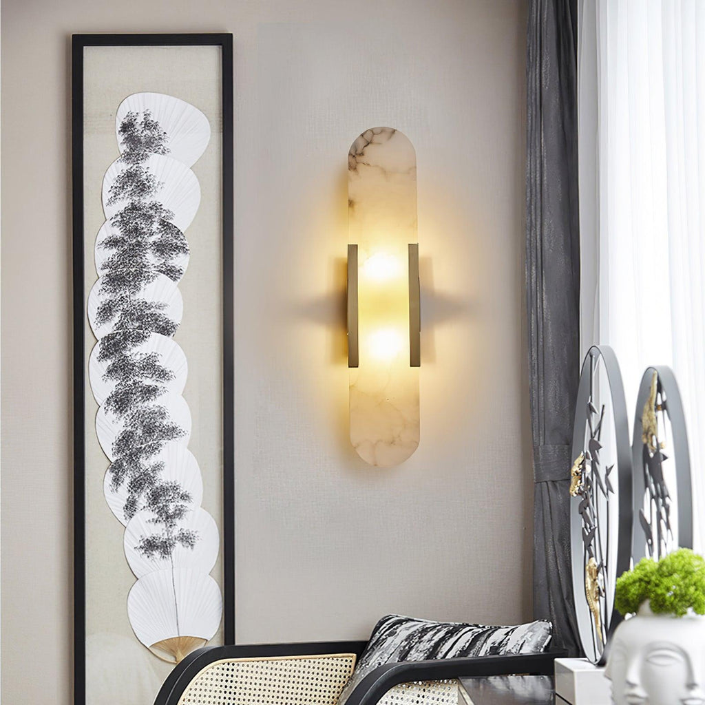 Olraeia Applique Murale Double en Albâtre - Neutralighting