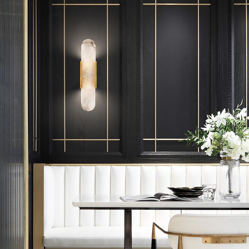 Olraeia Applique Murale Double en Albâtre - Neutralighting