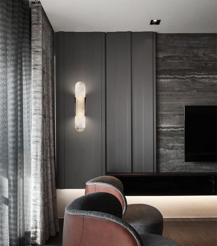 Olraeia Applique Murale Double en Albâtre - Neutralighting
