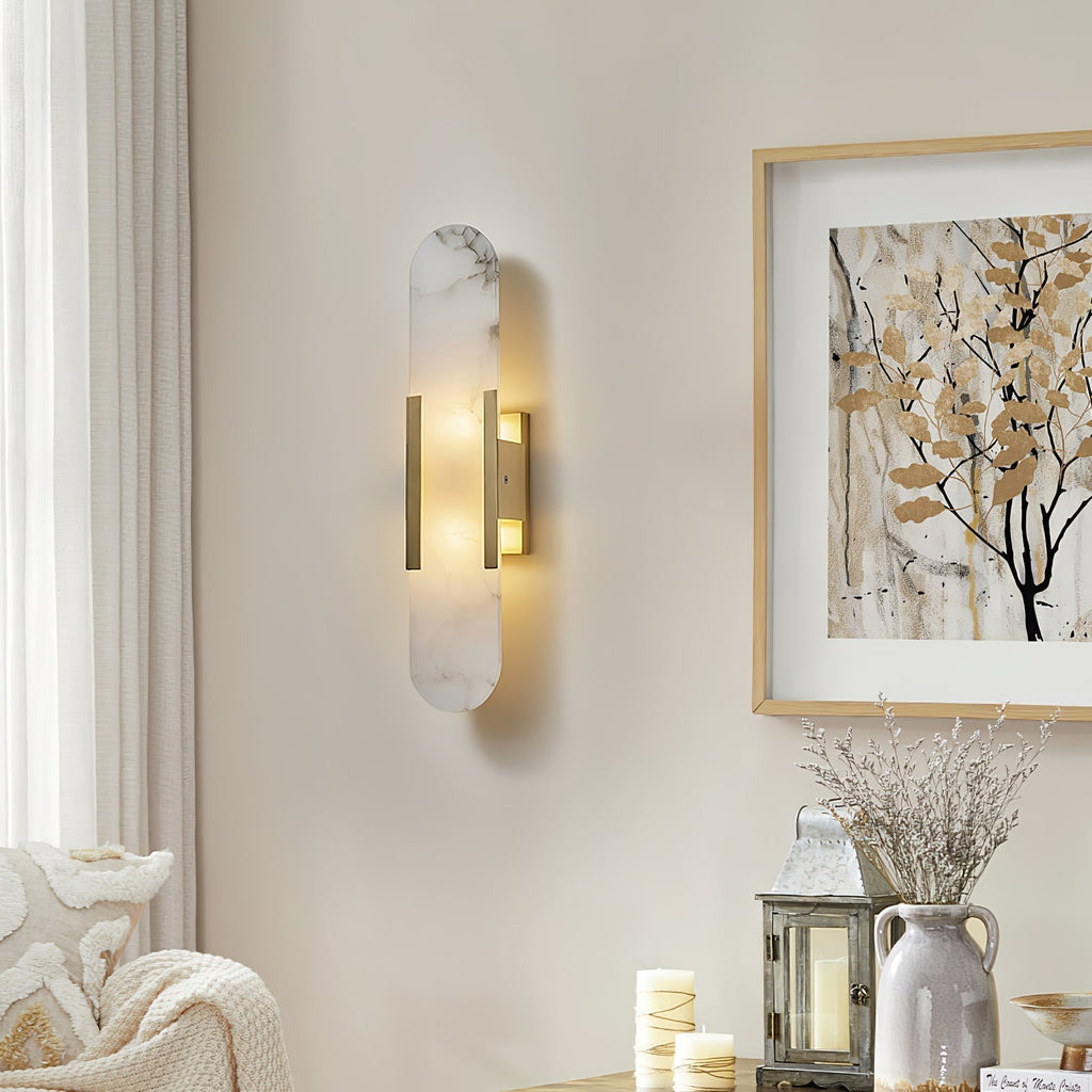 Olraeia Applique Murale Double en Albâtre - Neutralighting