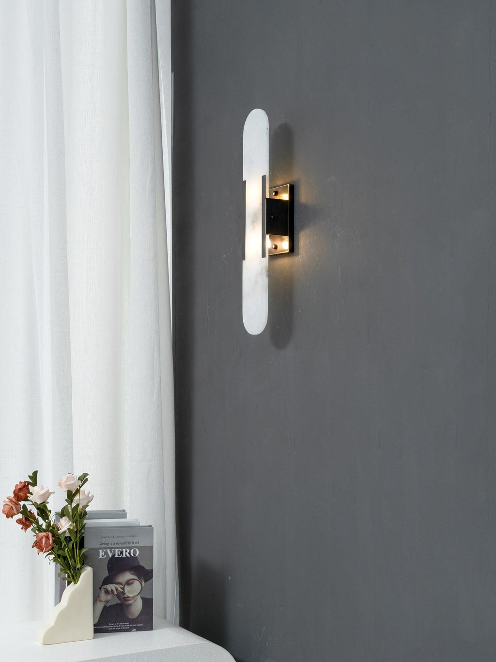 Olraeia Applique Murale Double en Albâtre - Neutralighting