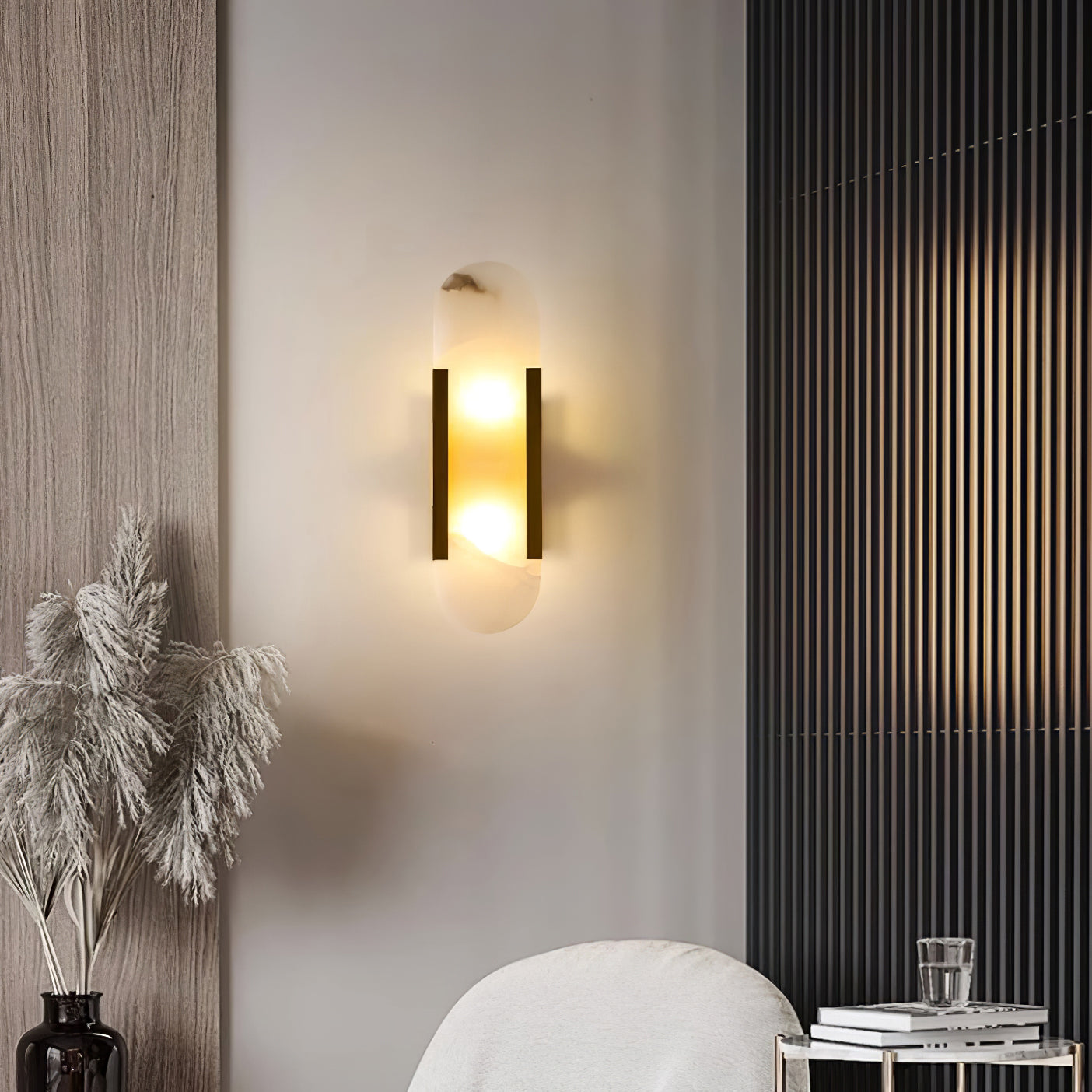 Veo Applique Murale en Albâtre de Luxe - Neutralighting