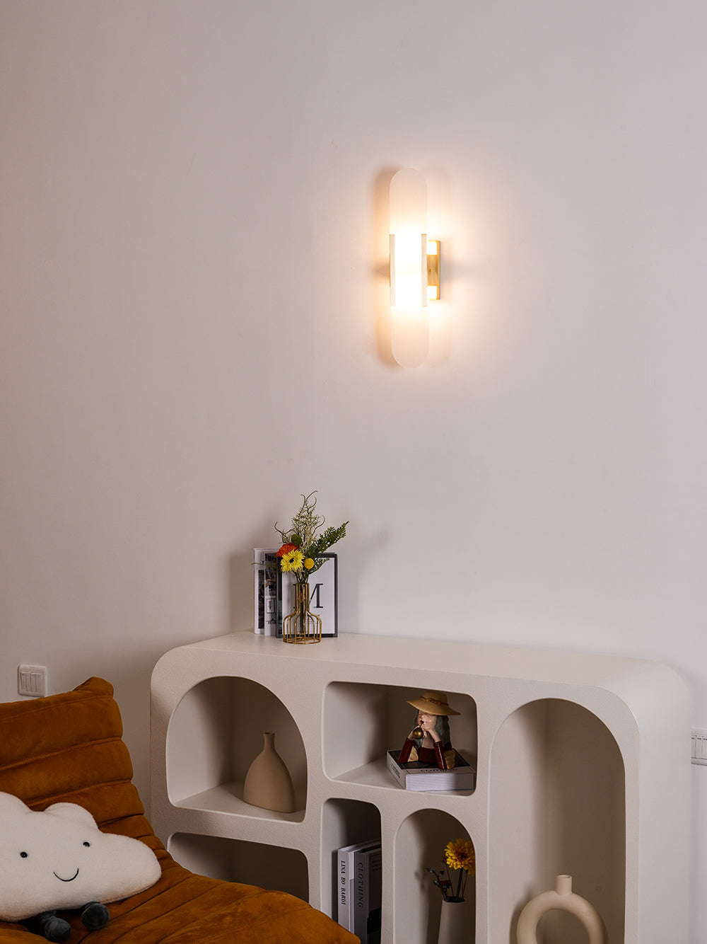 Olraeia Applique Murale Double en Albâtre - Neutralighting