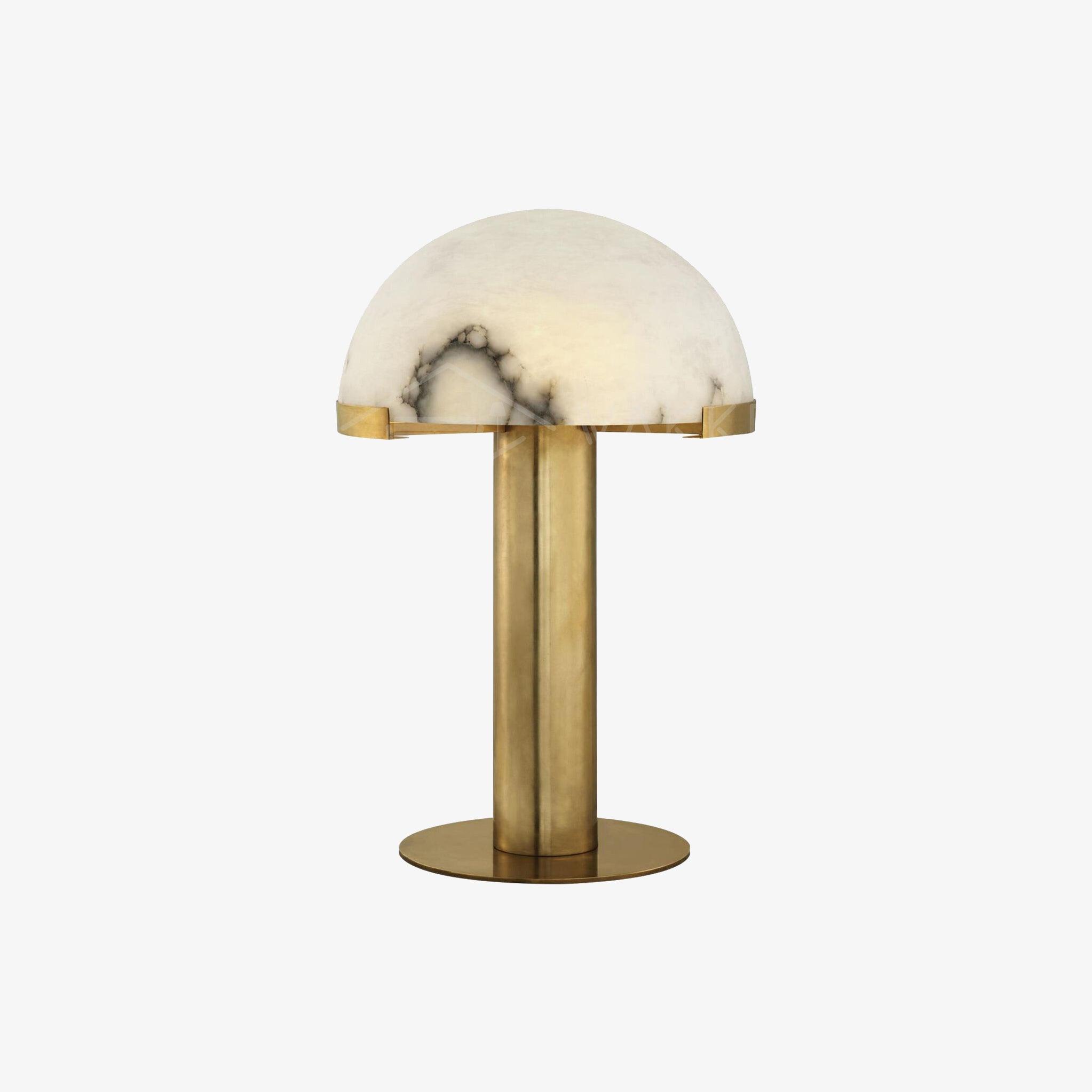 Ibera Lampe de Table en Albâtre et Métal - Neutralighting