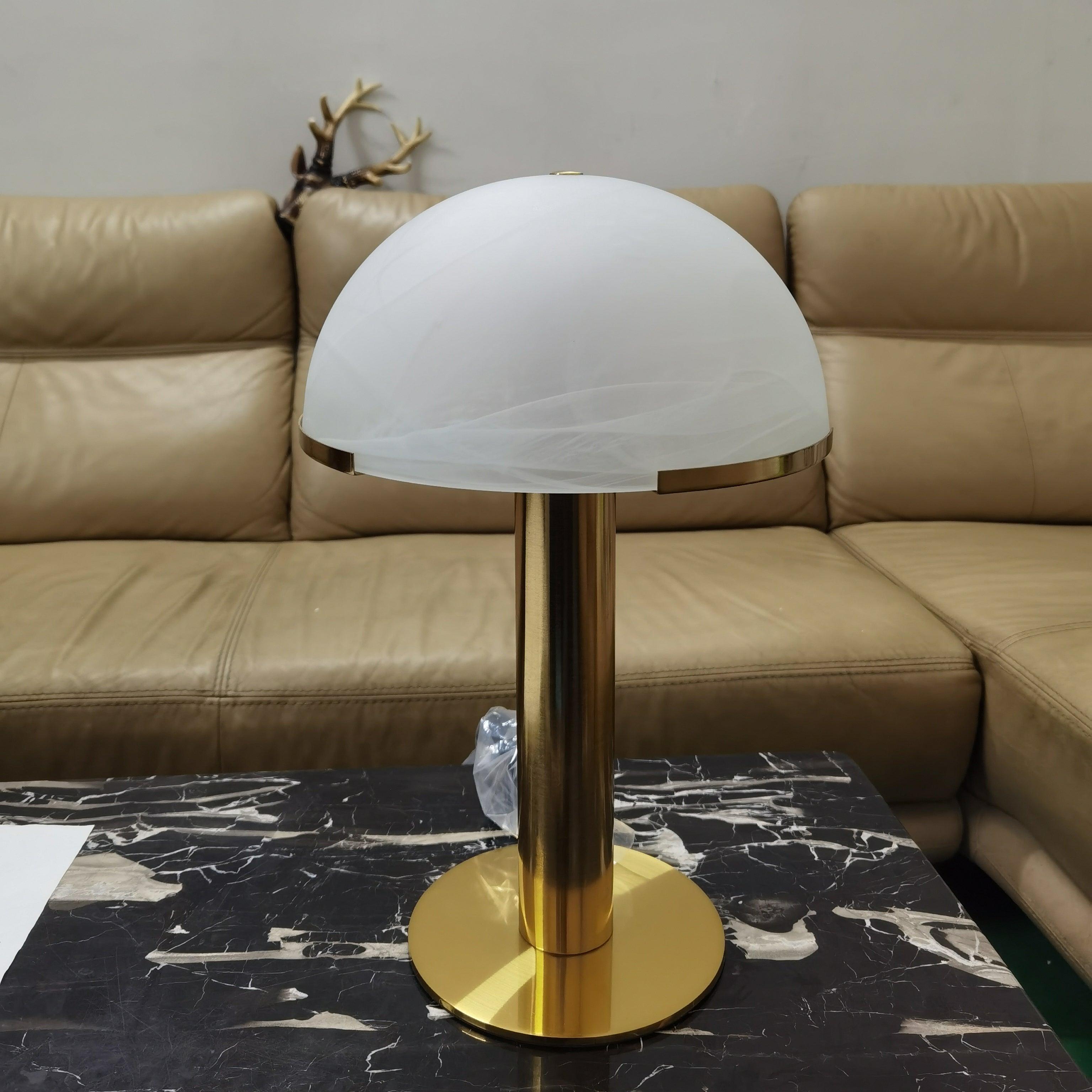 Ibera Lampe de Table en Albâtre et Métal - Neutralighting