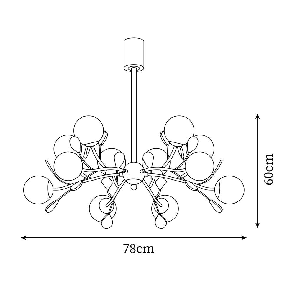 Viva Chandelier Métallique Luxe - Neutralighting