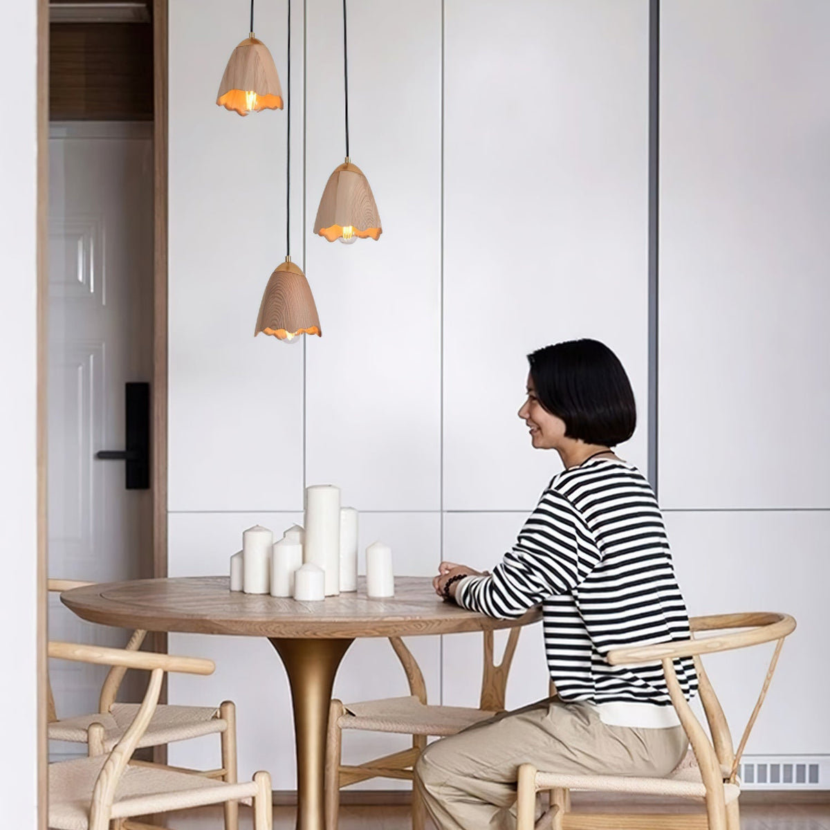 Ilvenel Suspension Moderne Minimaliste en Bois - Neutralighting