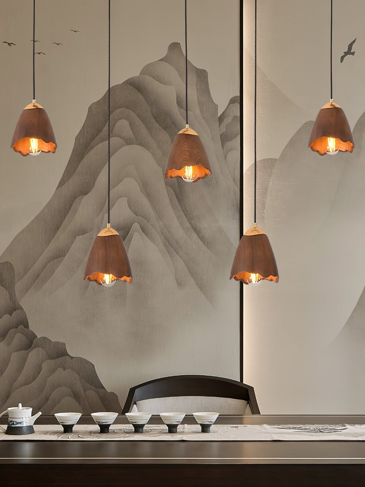 Ilvenel Suspension Moderne Minimaliste en Bois - Neutralighting