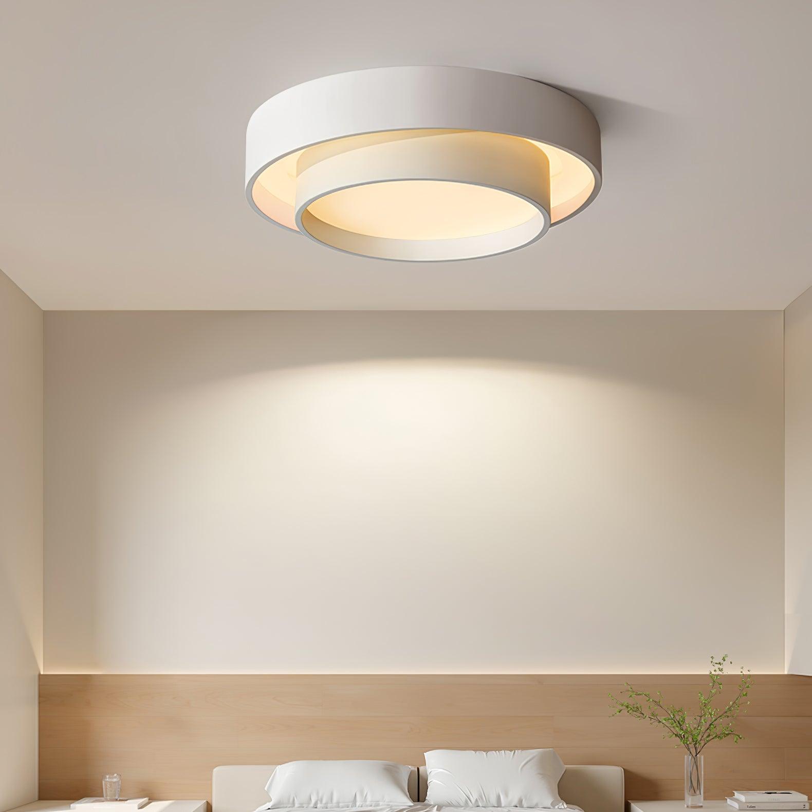 Lustra Plafonnier Double Couches Cylindre Moderne - Neutralighting