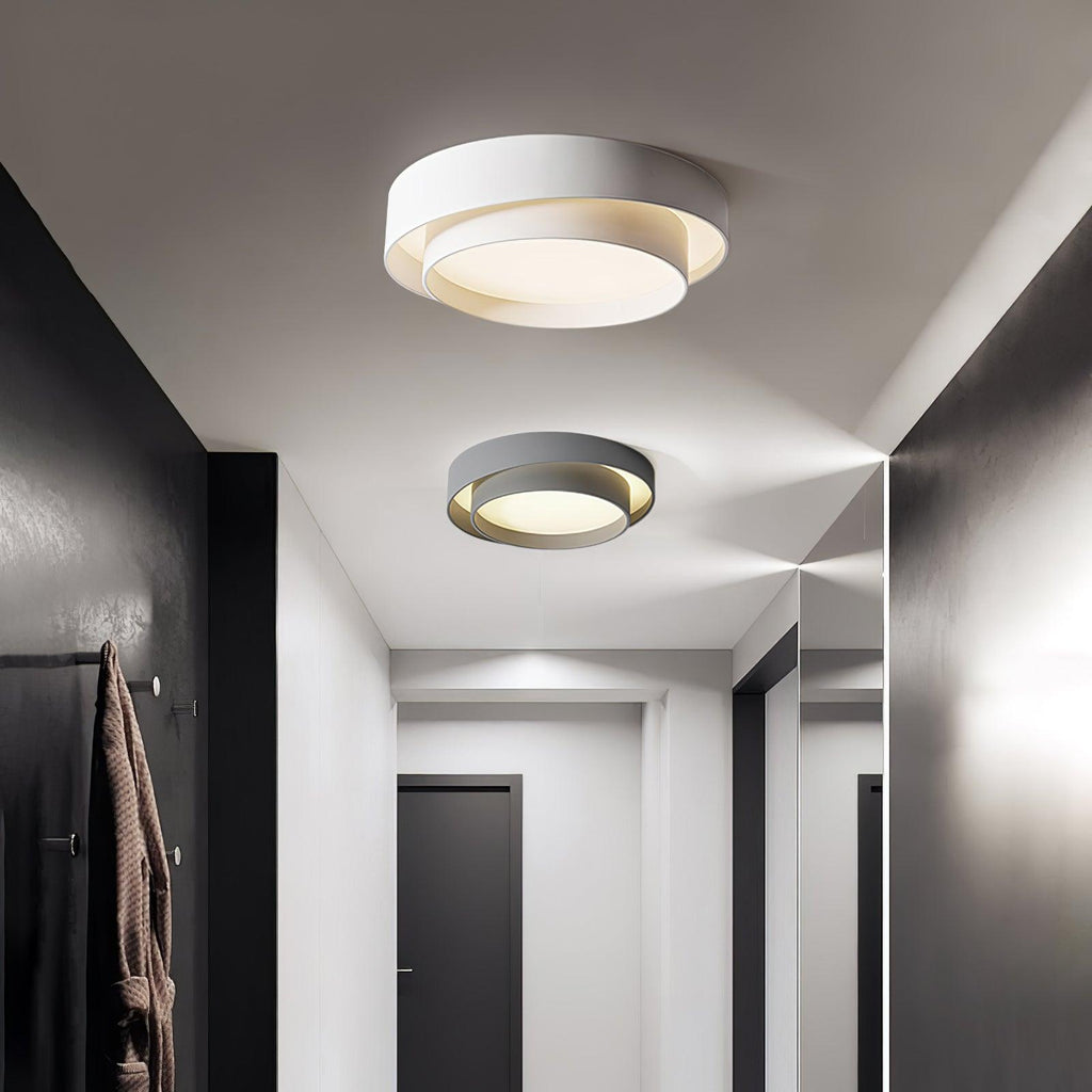 Lustra Plafonnier Double Couches Cylindre Moderne - Neutralighting