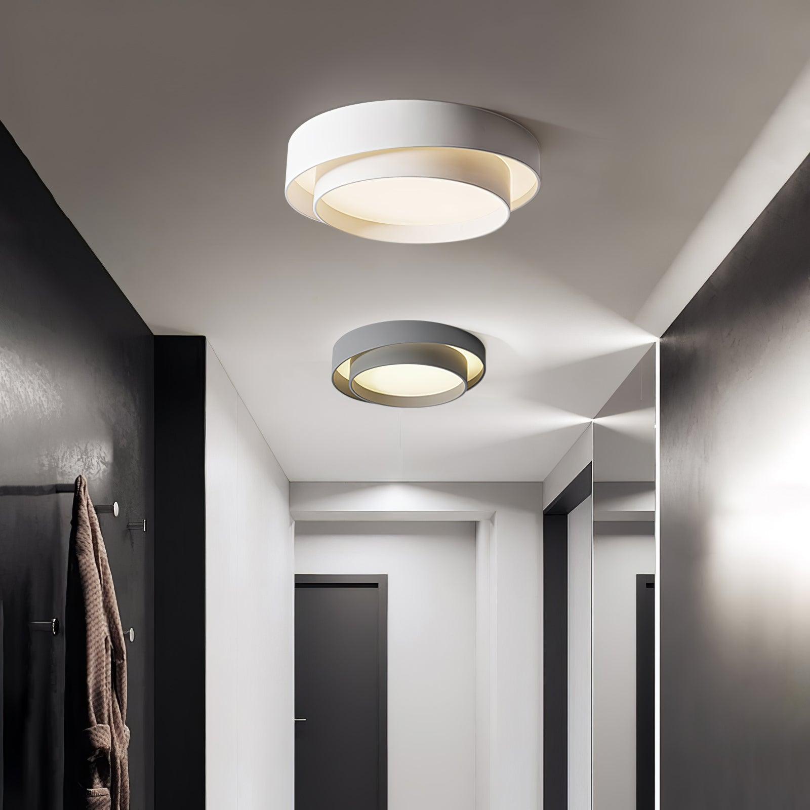 Lustra Plafonnier Double Couches Cylindre Moderne - Neutralighting
