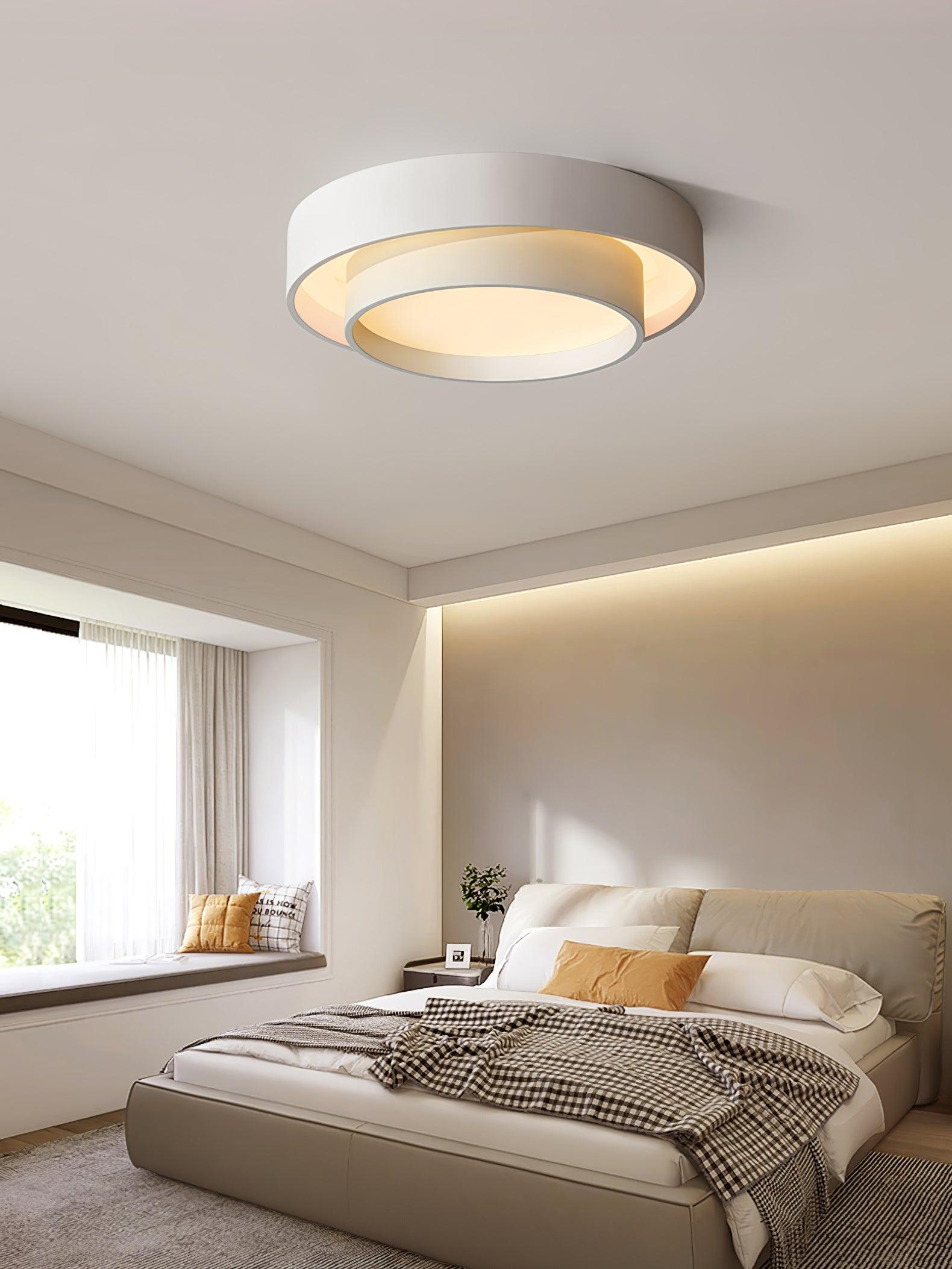 Lustra Plafonnier Double Couches Cylindre Moderne - Neutralighting
