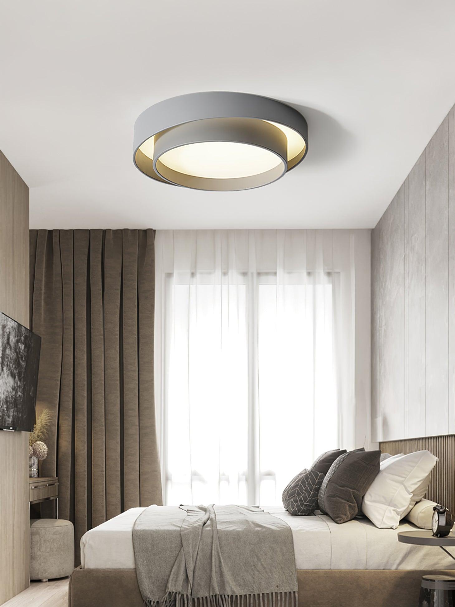 Lustra Plafonnier Double Couches Cylindre Moderne - Neutralighting