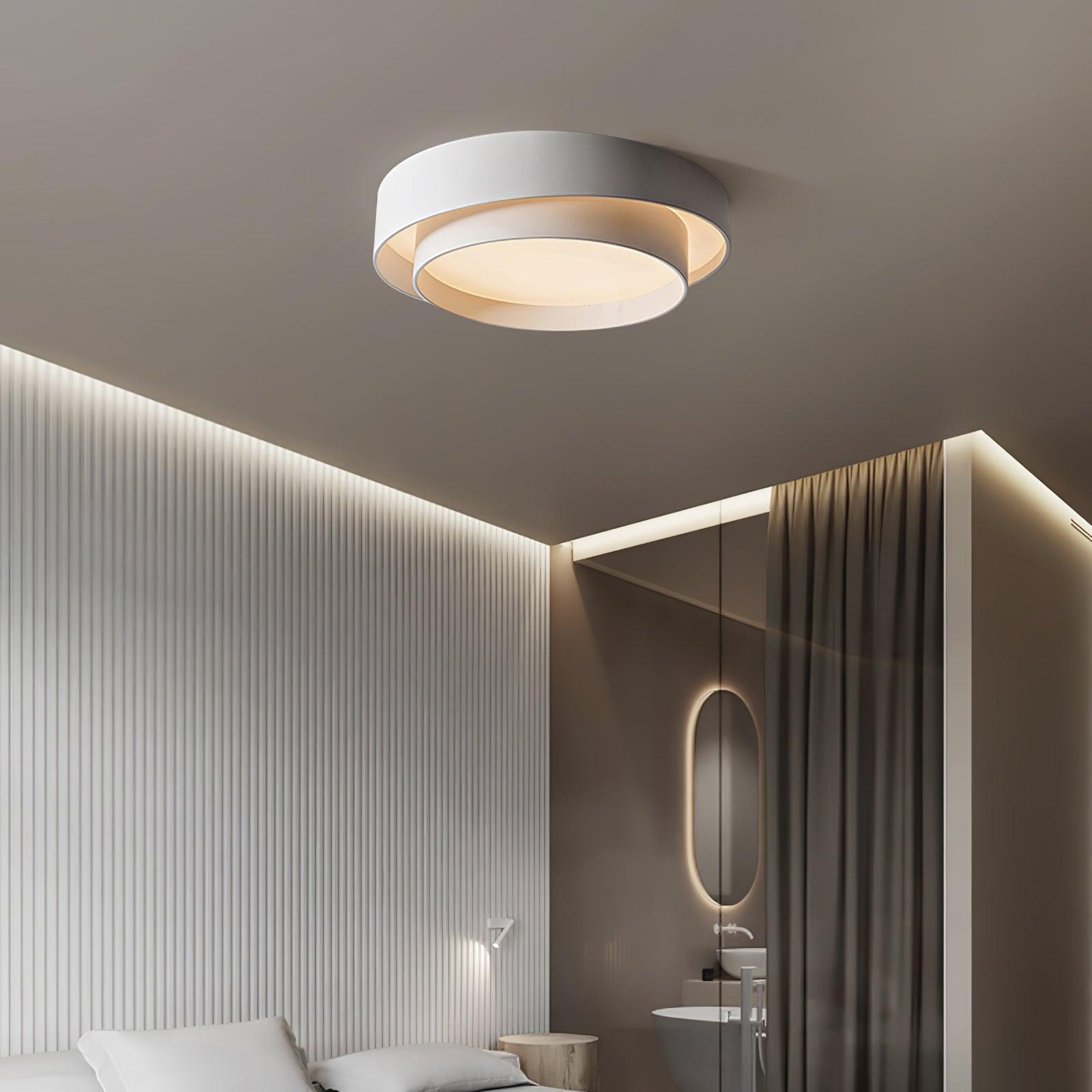 Lustra Plafonnier Double Couches Cylindre Moderne - Neutralighting
