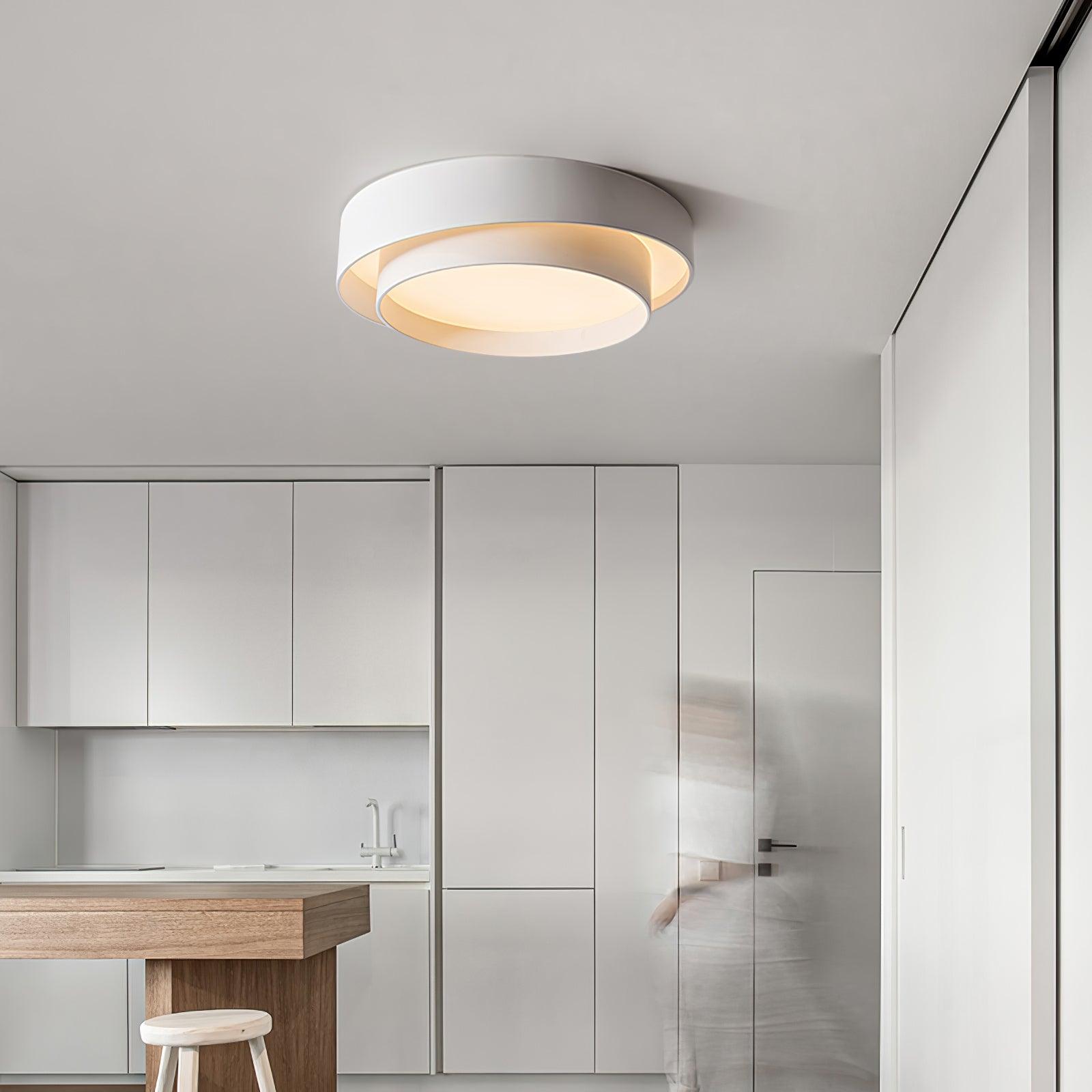 Lustra Plafonnier Double Couches Cylindre Moderne - Neutralighting