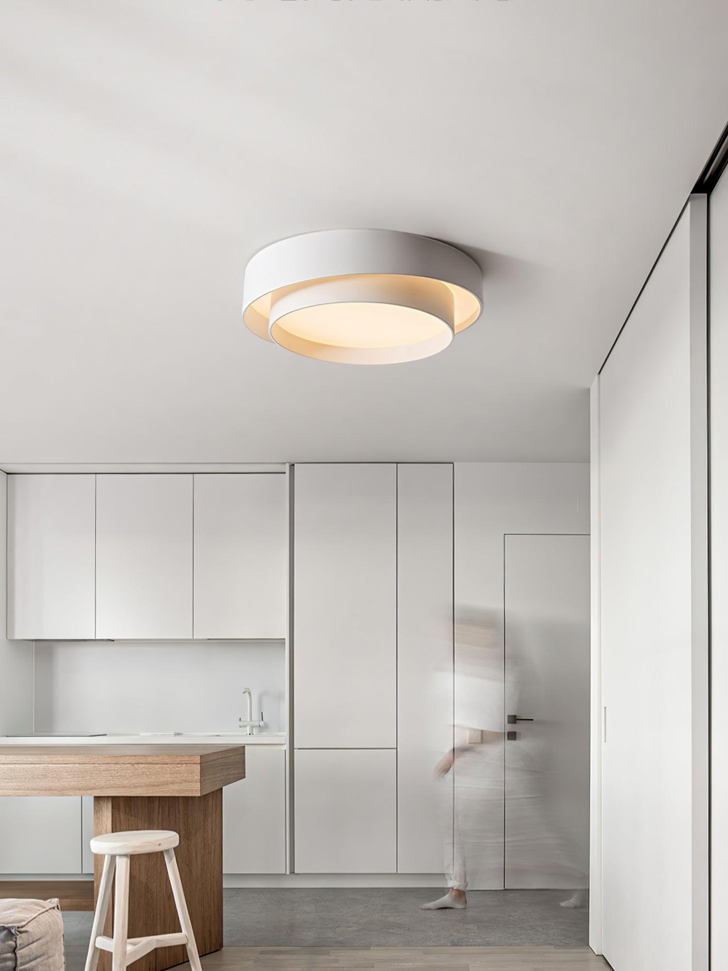 Lustra Plafonnier Double Couches Cylindre Moderne - Neutralighting