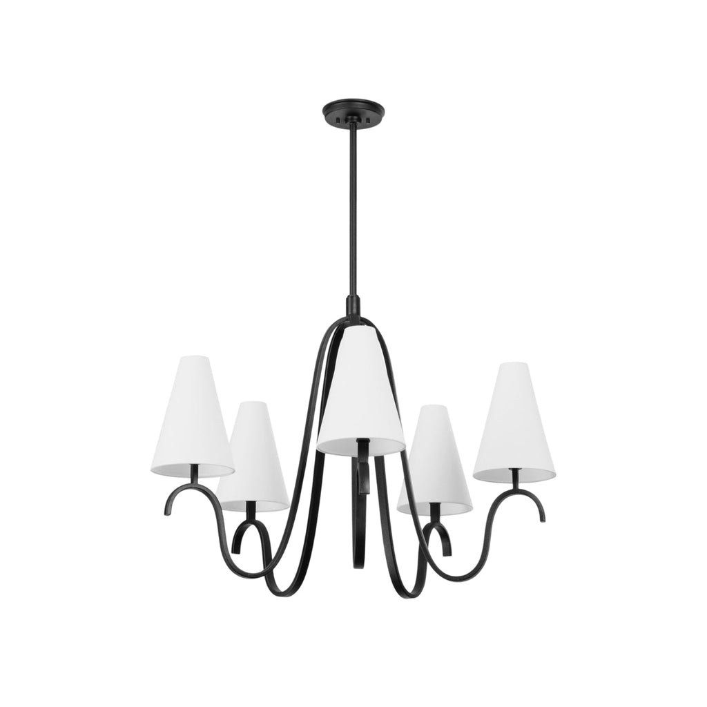 Myvenen Lustre Métal Tissu Industriel Vintage - Neutralighting