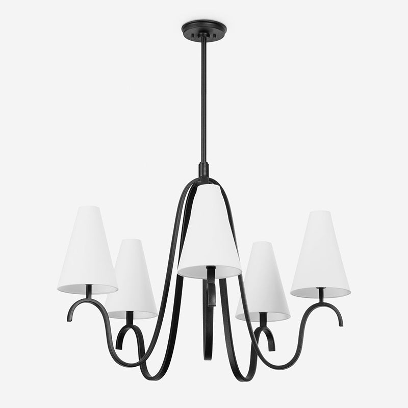 Myvenen Lustre Métal Tissu Industriel Vintage - Neutralighting