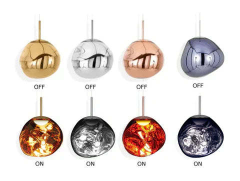 Milo Suspension Moderne en Verre Coloré Irregulier - Neutralighting