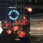 Solara Suspension en Verre Soufflé Cluster Irrégulier Sculptural - Neutralighting