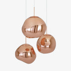 Solara Suspension en Verre Soufflé Cluster Irrégulier Sculptural - Neutralighting