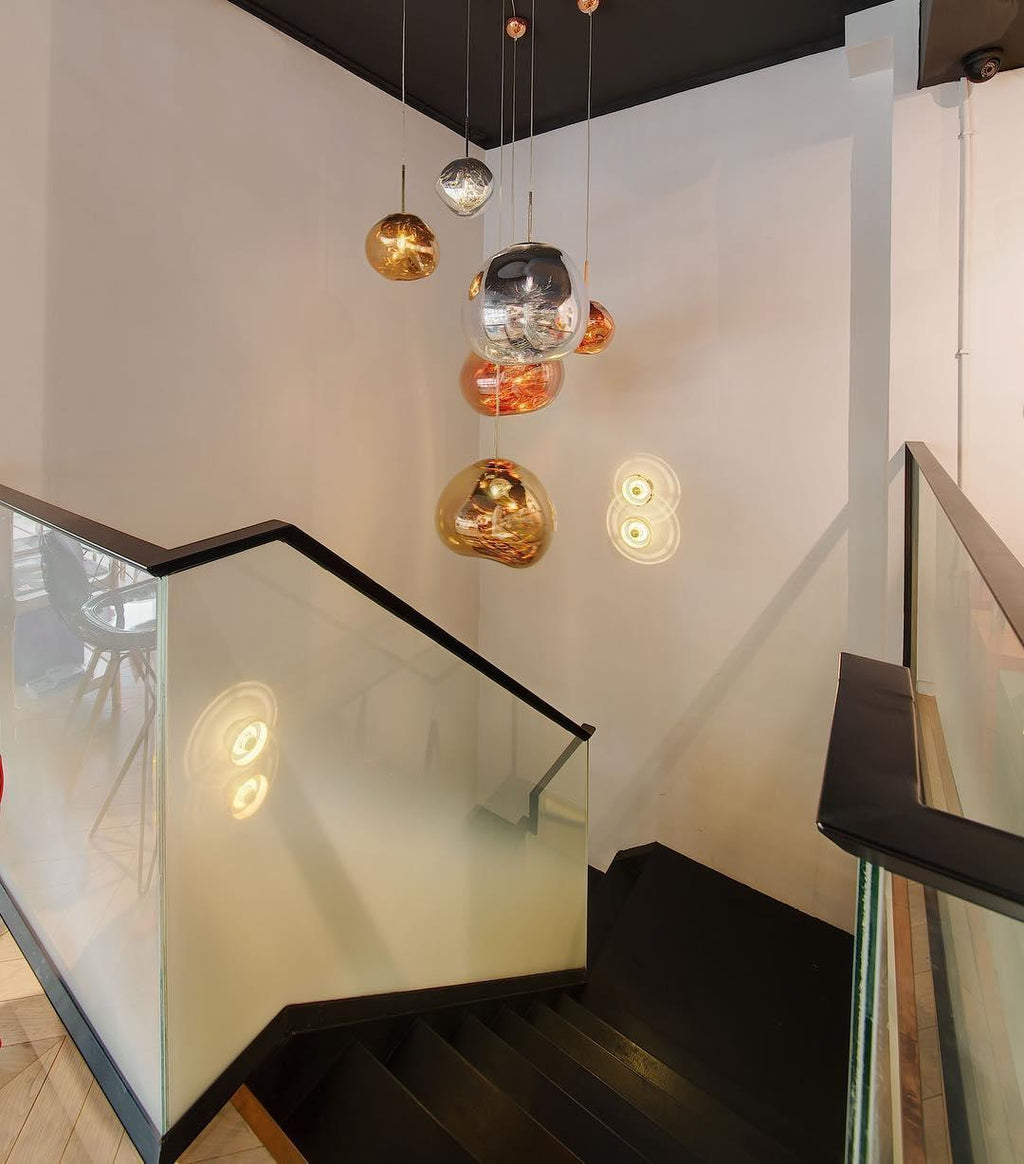 Solara Suspension en Verre Soufflé Cluster Irrégulier Sculptural - Neutralighting