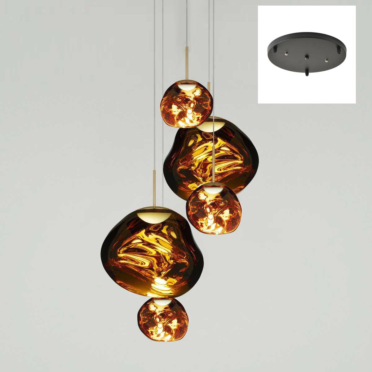 Solara Suspension en Verre Soufflé Cluster Irrégulier Sculptural - Neutralighting
