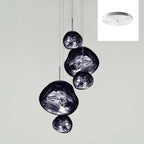 Solara Suspension en Verre Soufflé Cluster Irrégulier Sculptural - Neutralighting
