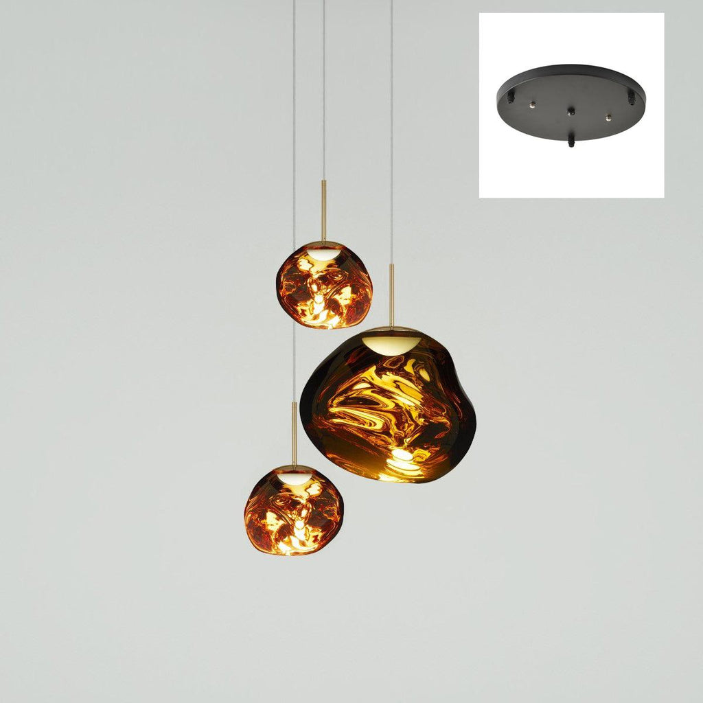 Solara Suspension en Verre Soufflé Cluster Irrégulier Sculptural - Neutralighting