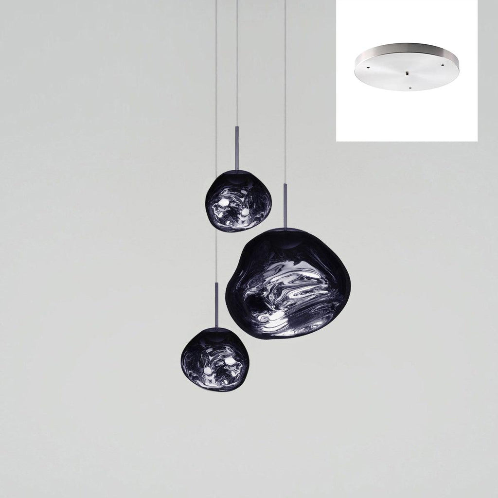 Solara Suspension en Verre Soufflé Cluster Irrégulier Sculptural - Neutralighting