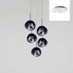 Solara Suspension en Verre Soufflé Cluster Irrégulier Sculptural - Neutralighting