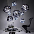 Solara Suspension en Verre Soufflé Cluster Irrégulier Sculptural - Neutralighting