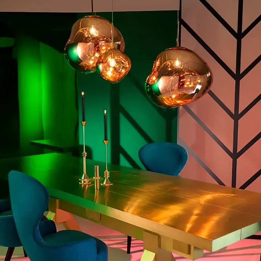 Solara Suspension en Verre Soufflé Cluster Irrégulier Sculptural - Neutralighting