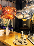 Solara Suspension en Verre Soufflé Cluster Irrégulier Sculptural - Neutralighting