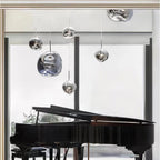 Solara Suspension en Verre Soufflé Cluster Irrégulier Sculptural - Neutralighting