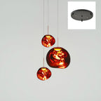 Solara Suspension en Verre Soufflé Cluster Irrégulier Sculptural - Neutralighting