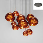 Solara Suspension en Verre Soufflé Cluster Irrégulier Sculptural - Neutralighting