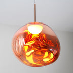 Solara Suspension en Verre Soufflé Cluster Irrégulier Sculptural - Neutralighting