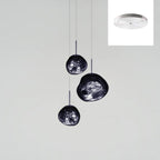 Solara Suspension en Verre Soufflé Cluster Irrégulier Sculptural - Neutralighting