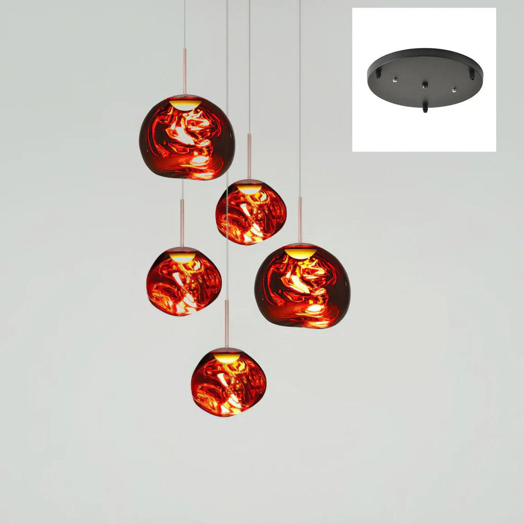 Solara Suspension en Verre Soufflé Cluster Irrégulier Sculptural - Neutralighting