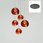 Solara Suspension en Verre Soufflé Cluster Irrégulier Sculptural - Neutralighting